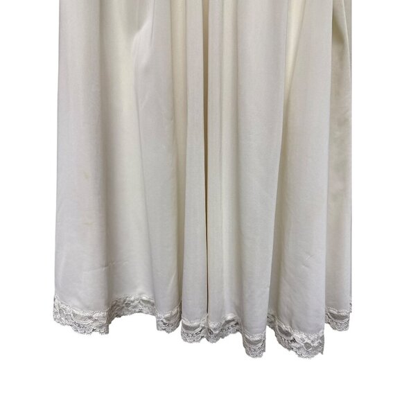 Vintage ShadowLine Women's Peignoir Ivory Chiffon Baby Doll Gown Robe Small - Picture 5 of 10